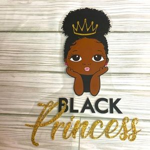 Princess Iron-on Stickers Heat Transfer Patches for clothes DIY black